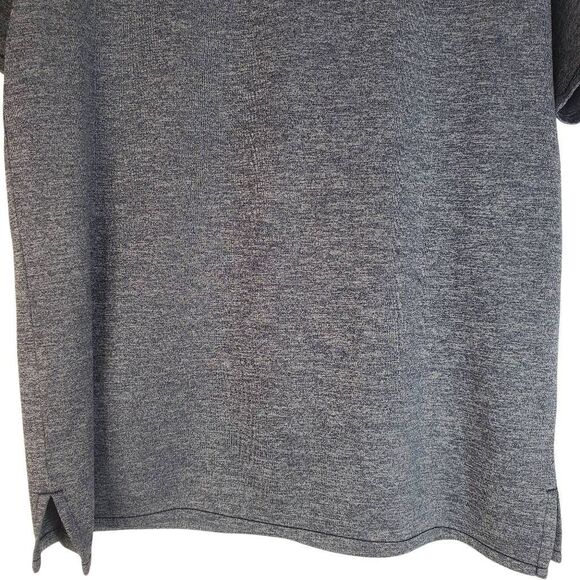 Adidas Marled Short Sleeve Performance Golf Polo Shirt Blue Grey UPF 30 Medium - Picture 6 of 12
